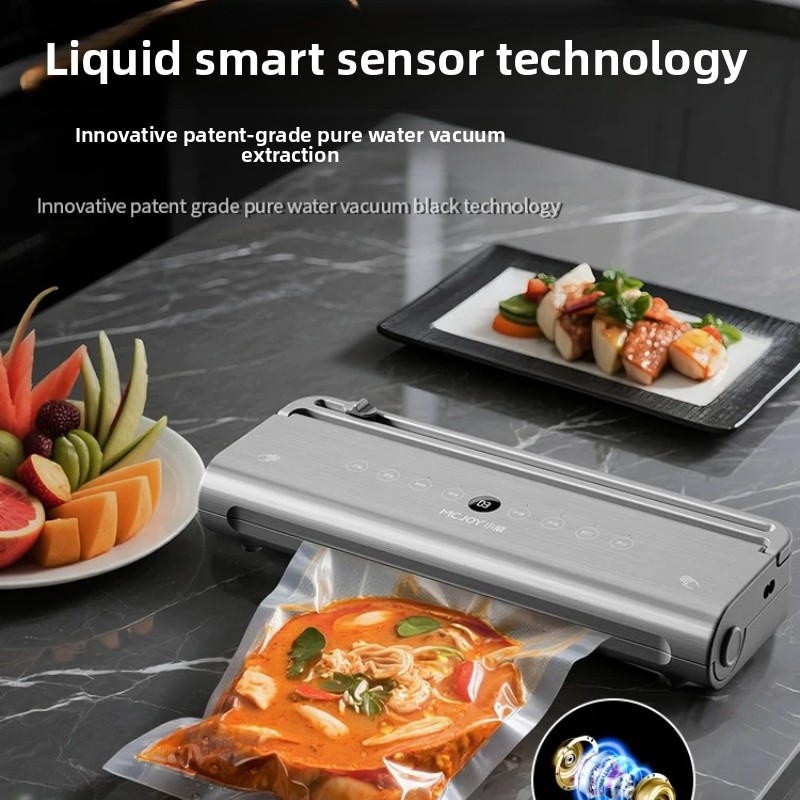 Food Vacuum Sealer Machine - เครื่องซีลสูญญากาศและเครื่องบรรจุภัณฑ์สูญญากาศ อุปกรณ์บรรจุภัณฑ์ เครื่องซีลสูญญากาศแบบปั๊มคู่ สำหรับใช้ในครัวเรือนและเชิงพาณิชย์ เครื่องซีลอาหาร