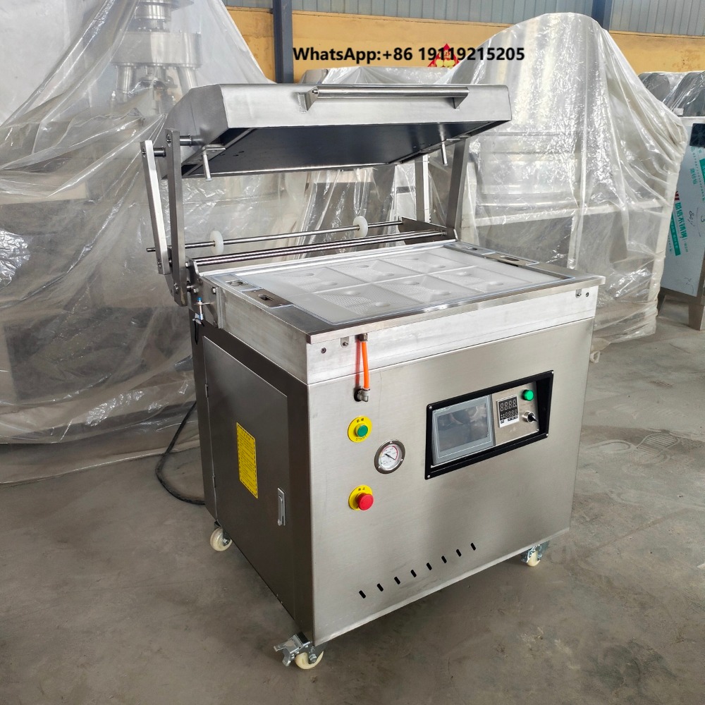 Food Vacuum Sealer Machine - เครื่องบรรจุภัณฑ์สุญญากาศอัตโนมัติสแตนเลสสตีล เครื่องซีลอาหารประสิทธิภาพสูงสำหรับเนื้อสัตว์ อาหารทะเล และอาหารสำเร็จรูป