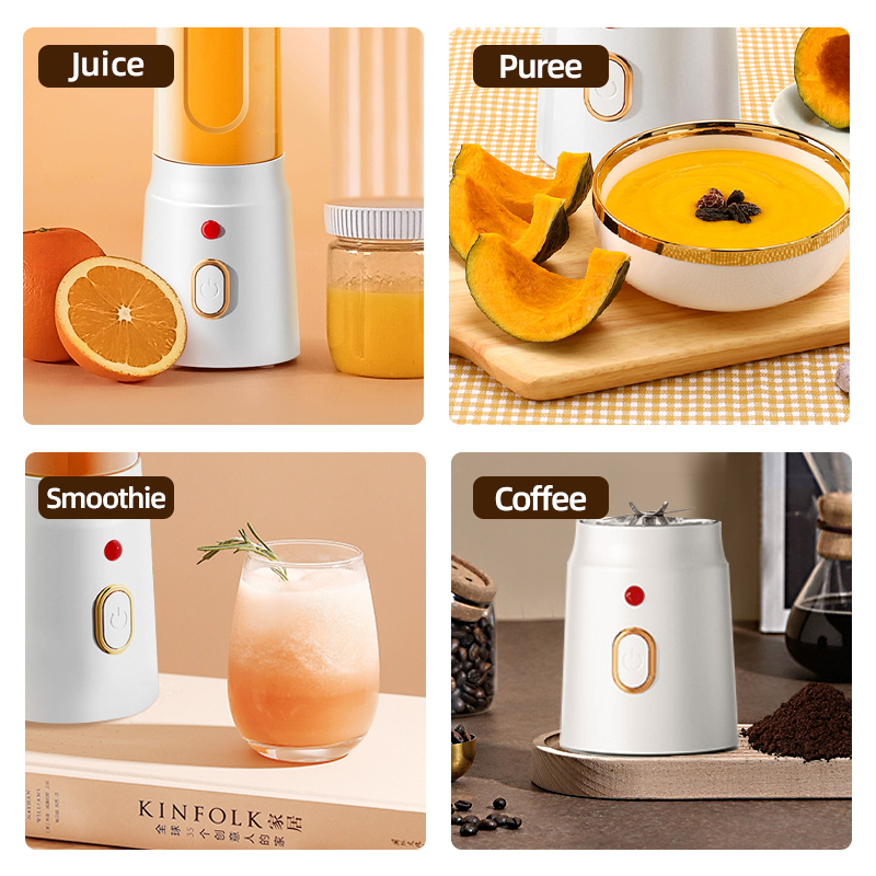 เครื่องปั่นแบบพกพา ขนาด 450 มล - Portable Blender Usb Rechargeable บทวิจารณ์และราคา