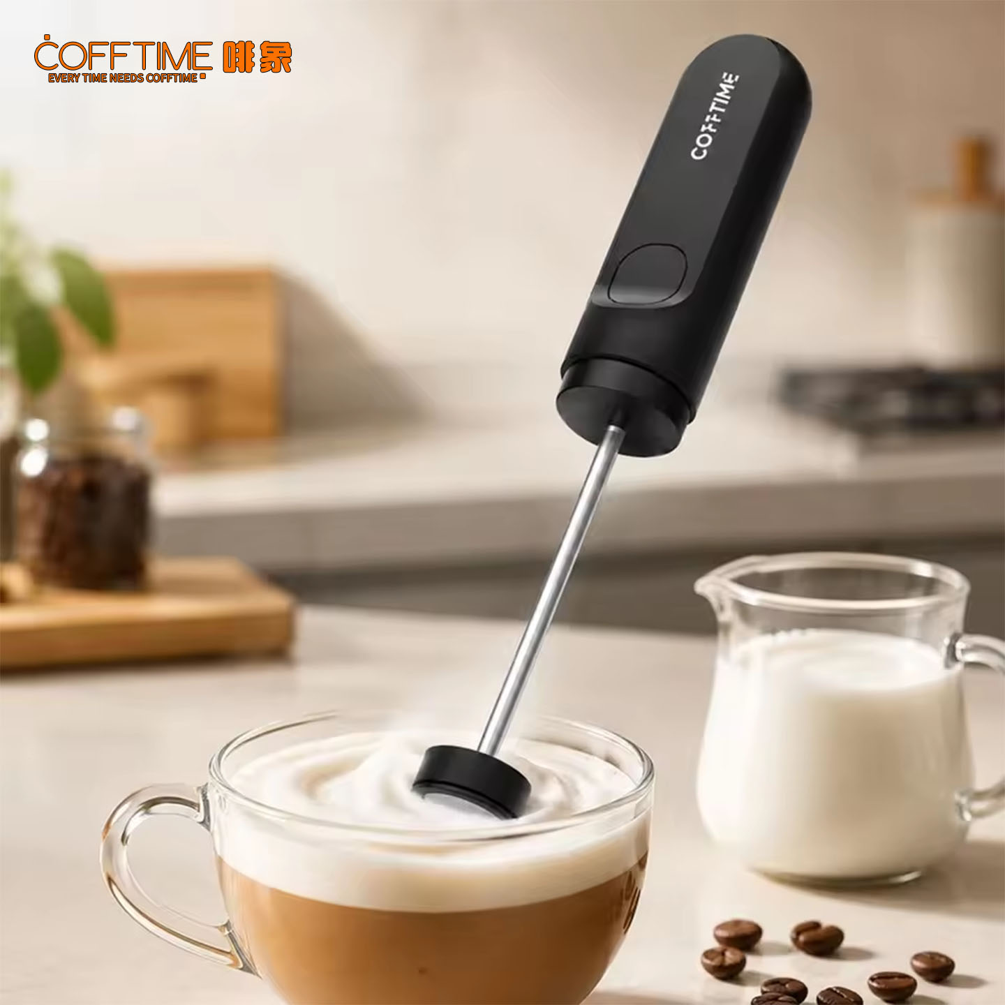 เครื่องตีฟองนมไฟฟ้า ช่วยตีฟองน - Electric Milk Frother Handheld บทวิจารณ์และราคา