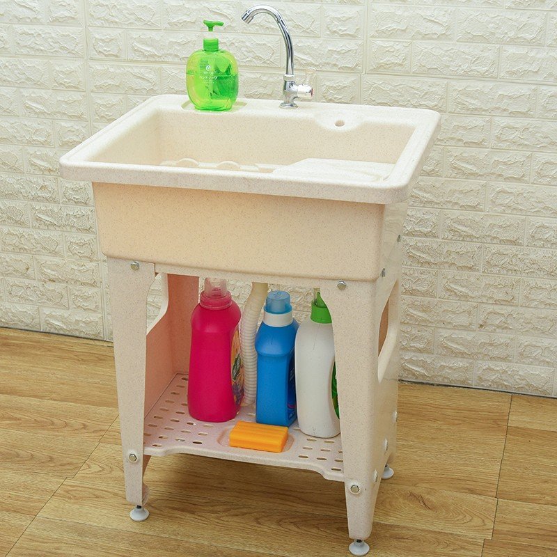 อ่างซักผ้าพลาสติกแบบเรียบง่ายพ - Laundry บทวิจารณ์และราคา