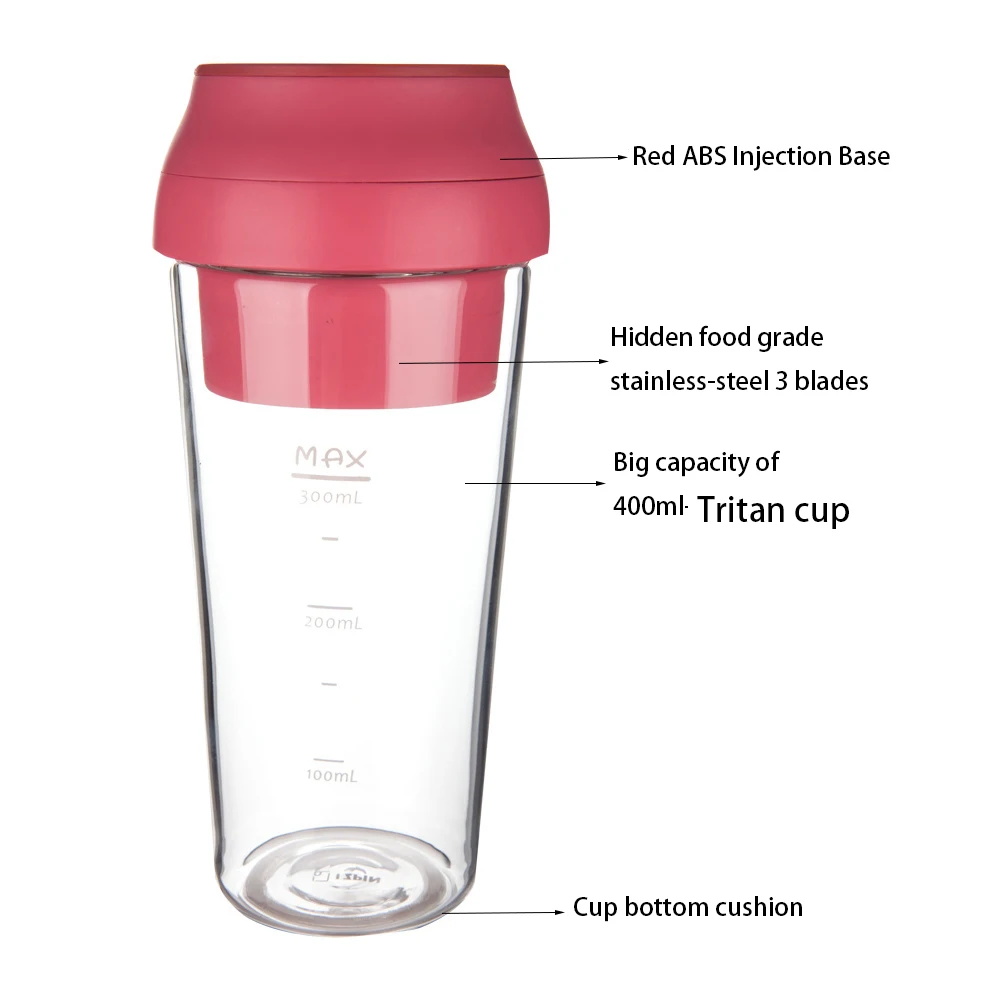 เครื่องปั่นแบบพกพาขนาดเล็ก ชาร - Portable Blender Usb Rechargeable บทวิจารณ์และราคา