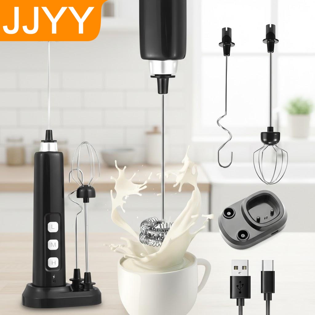 เครื่องตีฟองนมแบบมือถือ ชาร์จผ - Portable Blender Usb Rechargeable บทวิจารณ์และราคา