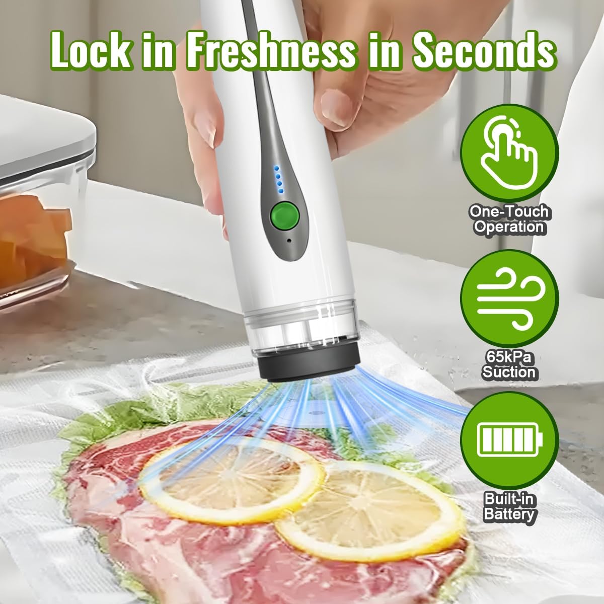 เครื่องซีลสูญญากาศขนาดเล็กอัตโ - Food Vacuum Sealer Machine บทวิจารณ์และราคา